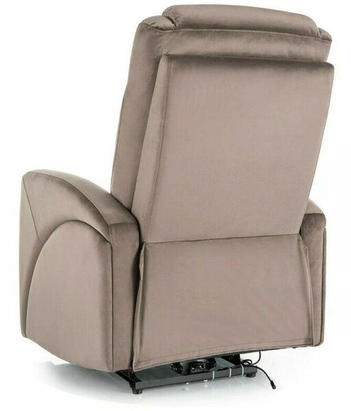 Kronos Velvet Elektromos Relax Fotel Bársony Cappuccino