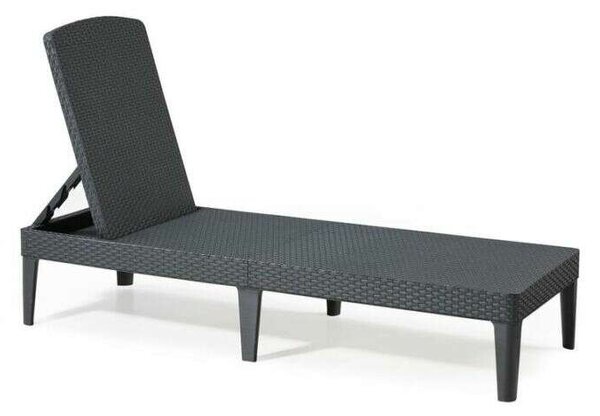 Keter ALLIBERT JAIPUR exkluzív polyrattan kerti nyugágy - grafit - 188 cm () (8711245144870)