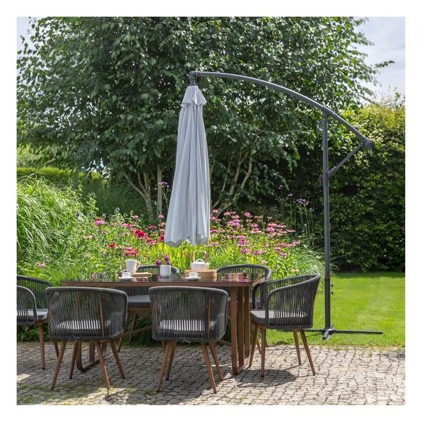 Patio kerti napernyő 3 m szürke