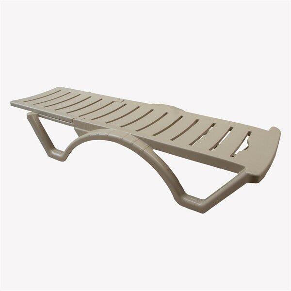 IRIS GF-610 Sunset capuccino műanyag, háttámlás napágy 65x188x30cm