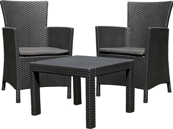 ALLIBERT ROSARIO BALCONY polyrattan kerti bútor garnitúra - grafit ()