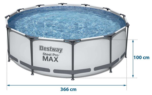 Bestway 366 x 100 cm keretes kerti medence szett 17in1 56418