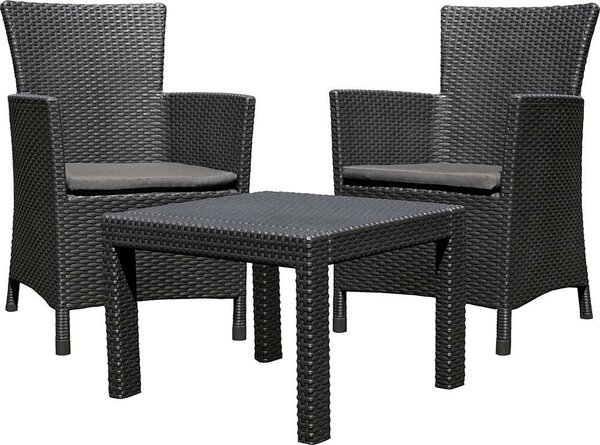 ALLIBERT ROSARIO BALCONY polyrattan kerti bútor garnitúra - grafit ()
