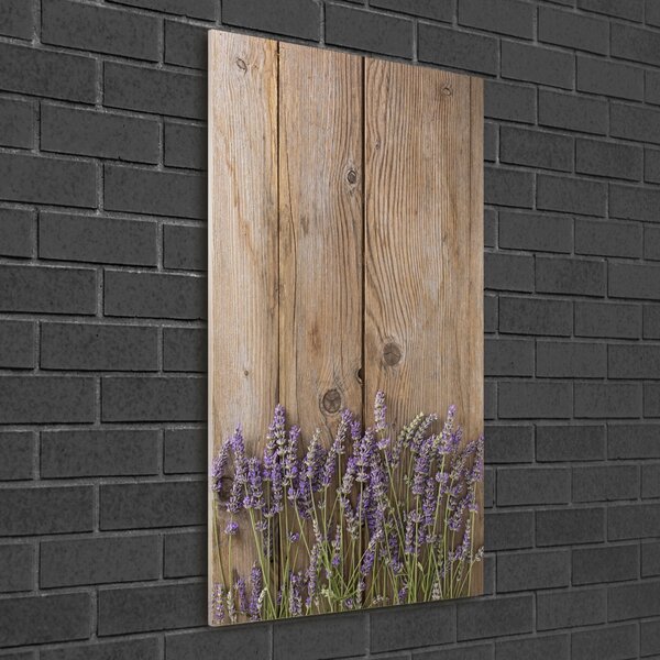 Egyedi üvegkép Lavender fa