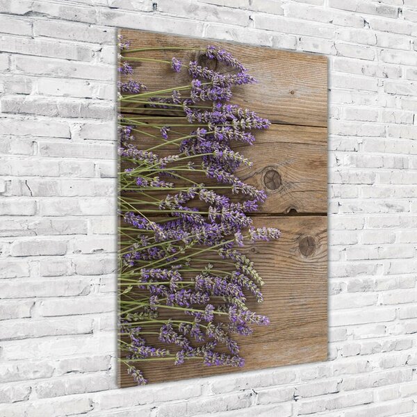 Egyedi üvegkép Lavender fa