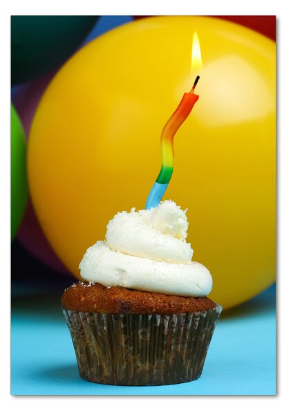 Üvegfotó Születésnapját cupcake