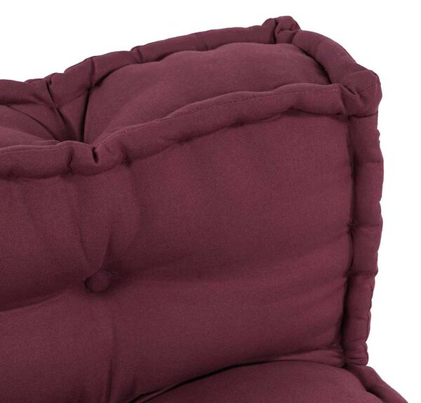VidaXL Pallet Sofa Párna 2 pcs Bordó szövet