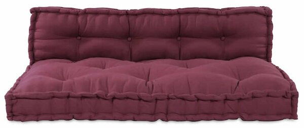 VidaXL Pallet Sofa Párna 2 pcs Bordó szövet