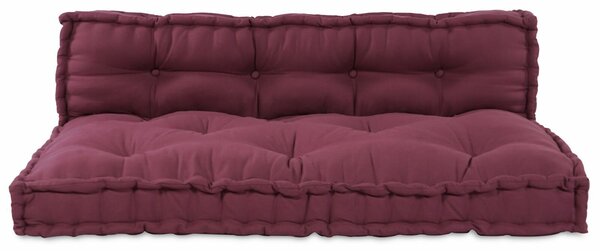 VidaXL Pallet Sofa Párna 2 pcs Bordó szövet