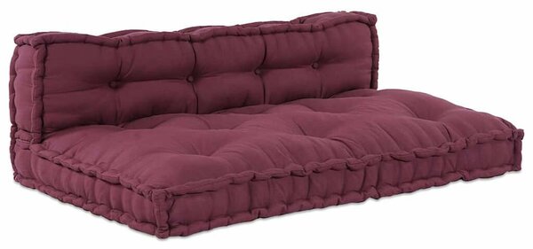 VidaXL Pallet Sofa Párna 2 pcs Bordó szövet