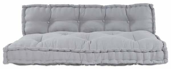 VidaXL Pallet Sofa Párna 2 db Szövet Szürke 120 x 80 x 38 cm