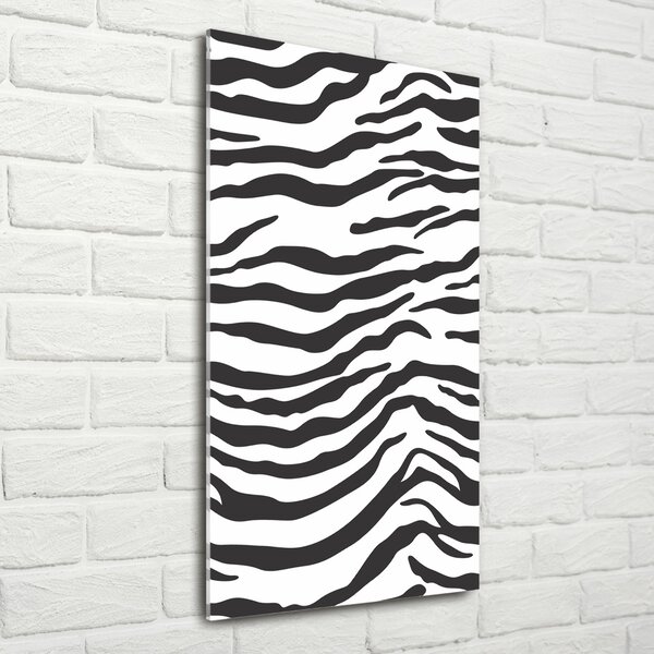 Üvegkép nyomtatás Zebra háttér