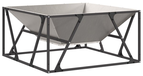 VidaXL Tűzgyújtó tál Rozsdás 80 x 80 x 40 cm Időjárásálló acél