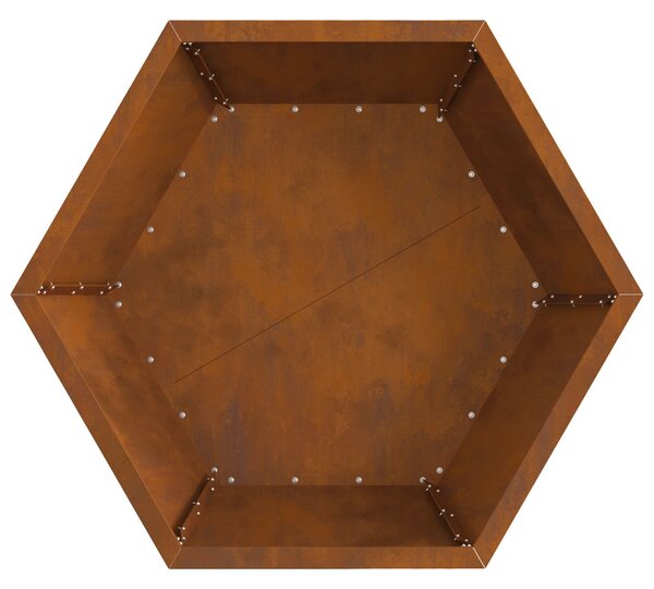VidaXL Tűzrakó Barna 75 x 75 x 28 cm időjárásálló acél
