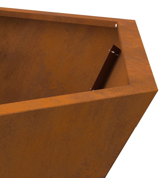 VidaXL Tűzrakó Barna 75 x 75 x 28 cm időjárásálló acél