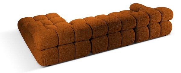 Narancssárga buklé moduláris sarokkanapé (jobb oldali) Bellis – Micadoni Home