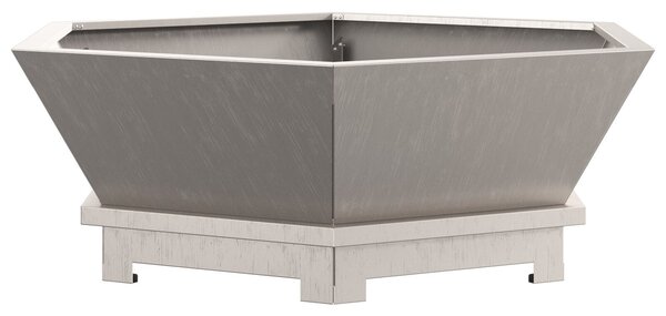 VidaXL Tűzrakó Barna 75 x 75 x 28 cm időjárásálló acél