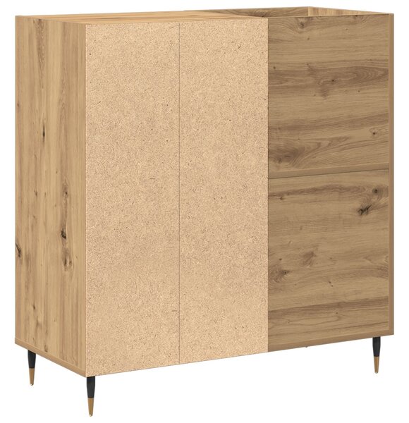 VidaXL Rekeszes Szekrény Régi Fa 84,5x38x89 cm Műanyag Fa
