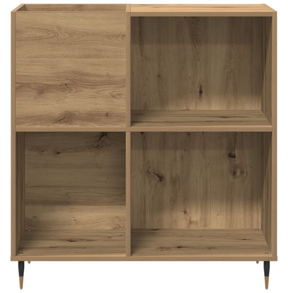 VidaXL Rekeszes Szekrény Régi Fa 84,5x38x89 cm Műanyag Fa