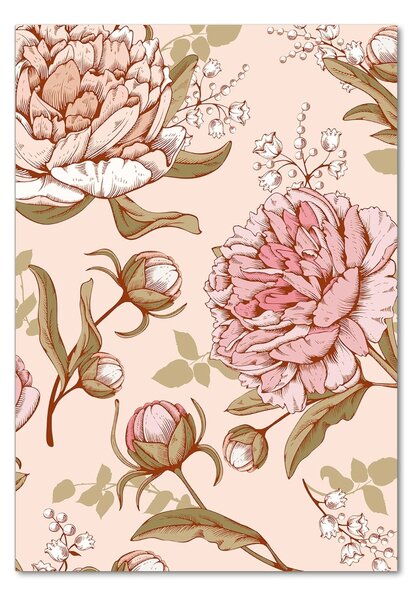 Akril üveg kép Peonies