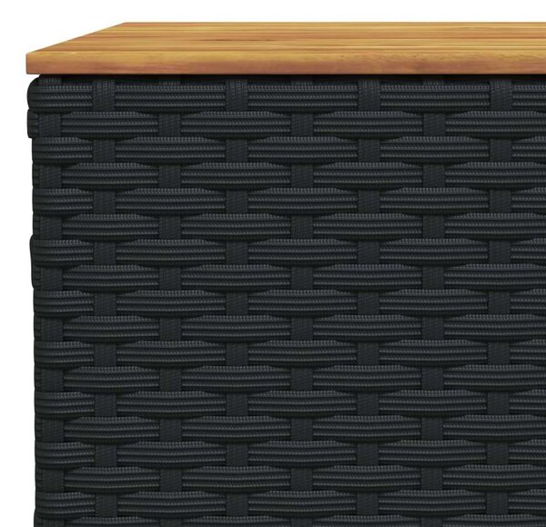 VidaXL Polyrattan Kerti Ülőgarnitúra - 11 részes - Fekete