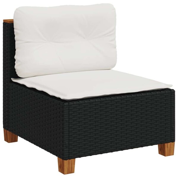 VidaXL Polyrattan Kerti Ülőgarnitúra - 11 részes - Fekete