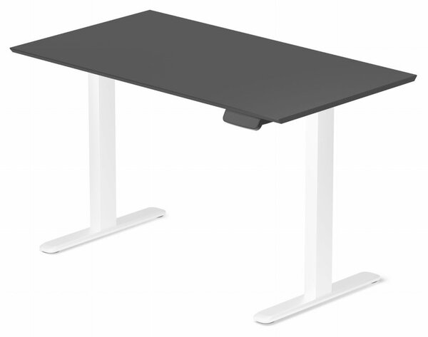 Profi elektromosan állítható magasságú íróasztal 120x67cm fekete | Dupla motor - Memória - USB - Nagy teherbírás | LVN System Control Pro