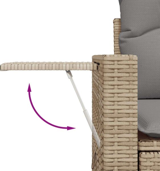 VidaXL Polyrattan Kerti Ülőgarnitúra - 11 részes - Bézs