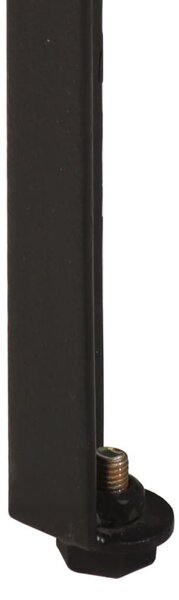 Barna tömör mangófa és vas konzolasztal 110 x 35 x 76 cm