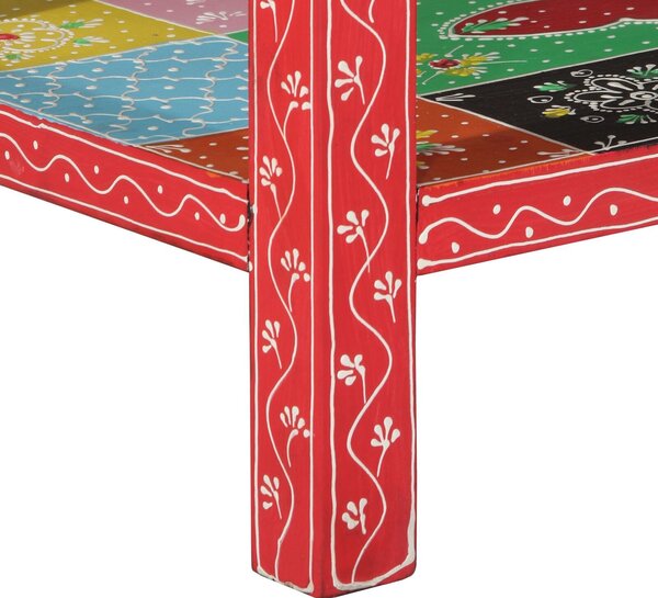 VidaXL Színes Konzolasztal 100x30x75 cm Tömör Mangófából