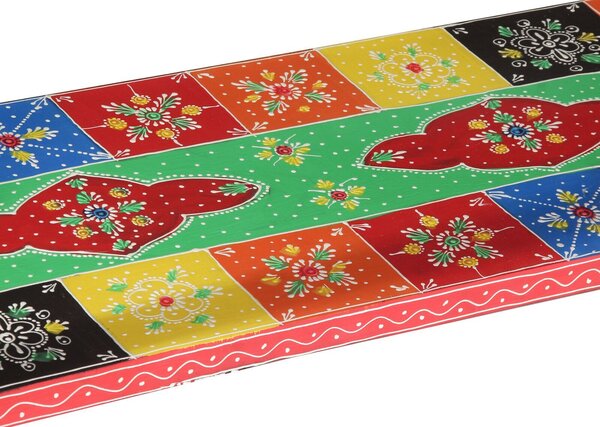 VidaXL Színes Konzolasztal 100x30x75 cm Tömör Mangófából
