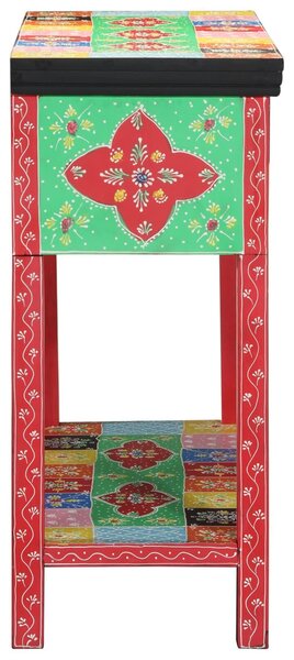 VidaXL Színes Konzolasztal 100x30x75 cm Tömör Mangófából