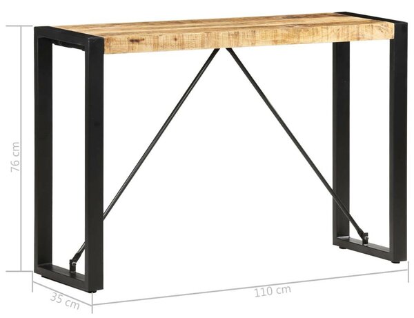 Tömör mangófa tálalóasztal 110 x 35 x 76 cm