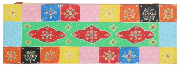 VidaXL Színes Konzolasztal 100x30x75 cm Tömör Mangófából