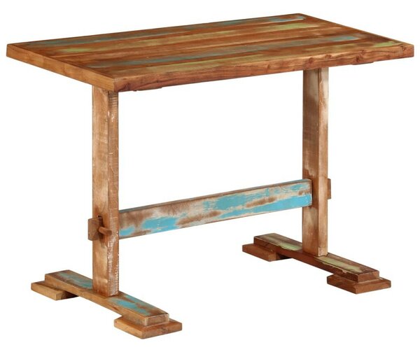 Tömör újrahasznosított fa étkezőasztal 110x55x78 cm
