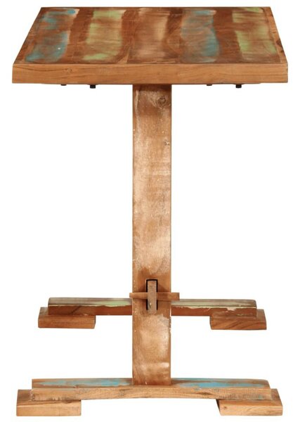 Tömör újrahasznosított fa étkezőasztal 110x55x78 cm