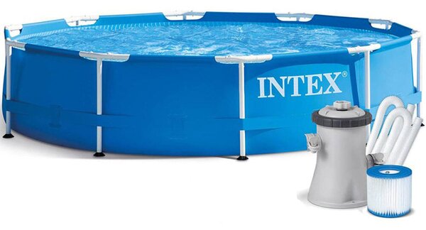 Intex fémvázas medence, 305x76 cm, 4500 literes, kerek, szűrőszivattyúval