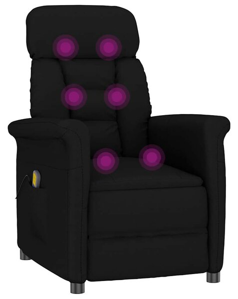 VidaXL Masszázsszék párnával Fekete 70.5 x 96.5 x 95 cm Műbőr