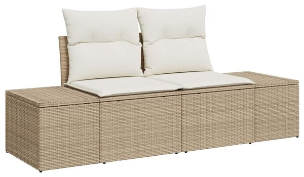Kerti Kanapé Szett 5 pcs Beige és krém 100 x 55 x 73 cm