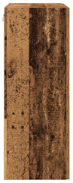 VidaXL Fali szekrény üvegajtókkal, régi fa 69,5x34x90 cm