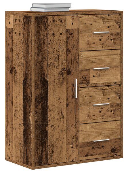 VidaXL Old Wood Oldal szekrény 60x31x84 cm Mérnöki fa