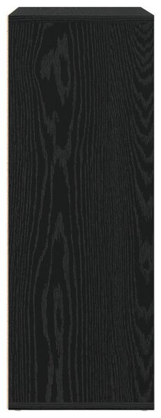 VidaXL Oldalszekrény Fekete Tölgy 60x31x84 cm Műgyanta Fából