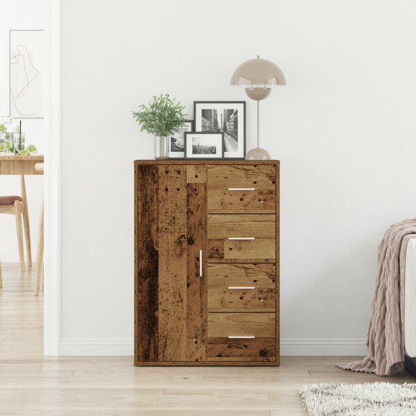 VidaXL Old Wood Oldal szekrény 60x31x84 cm Mérnöki fa