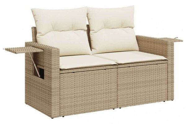 VidaXL Polyrattan Kerti Ülőgarnitúra - 9 részes - Bézs