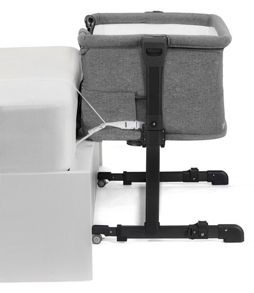 Kinderkraft Neste Grow Co-Sleeper kiságy, sötétszürke
