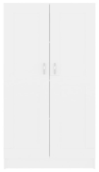 Vidaxl fehér szerelt fa könyvszekrény 82,5 x 30,5 x 150 cm