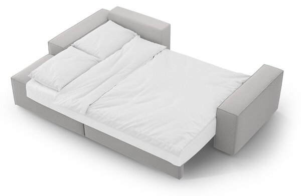 Világosszürke kinyitható sarokkanapé (bal oldali) Jodie – Micadoni Home