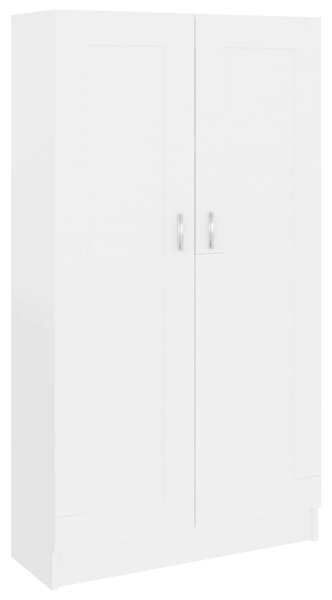 Vidaxl fehér szerelt fa könyvszekrény 82,5 x 30,5 x 150 cm