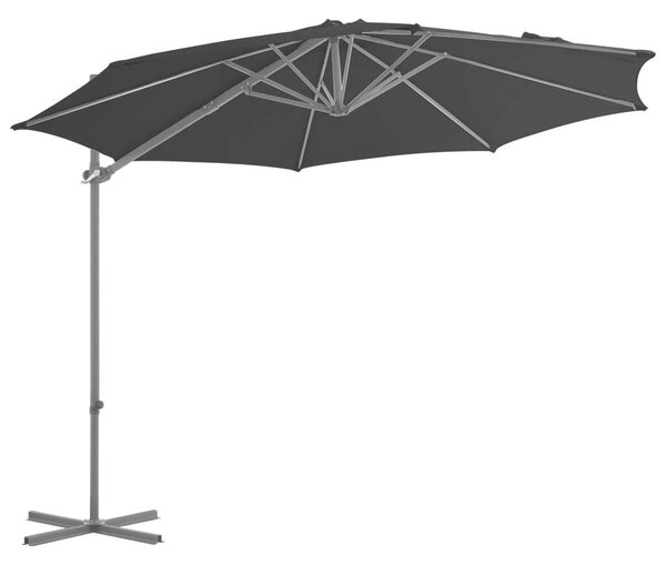 VidaXL Konzolos Napernyő - Fekete - 300 cm