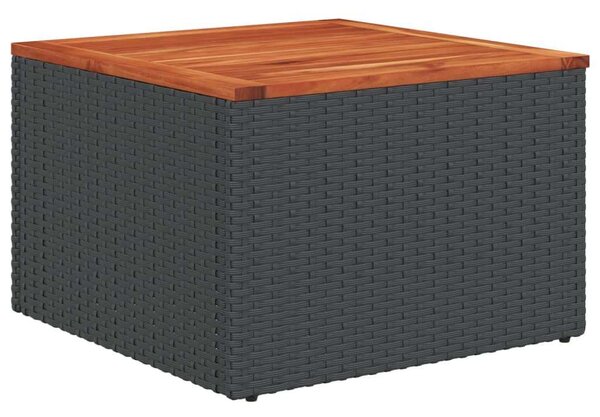 VidaXL Polyrattan Kerti Ülőgarnitúra - 7 részes - Fekete